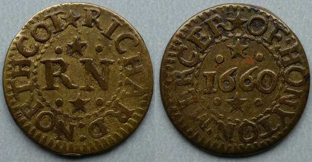Honiton, Richard Northcot 1660 farthing
